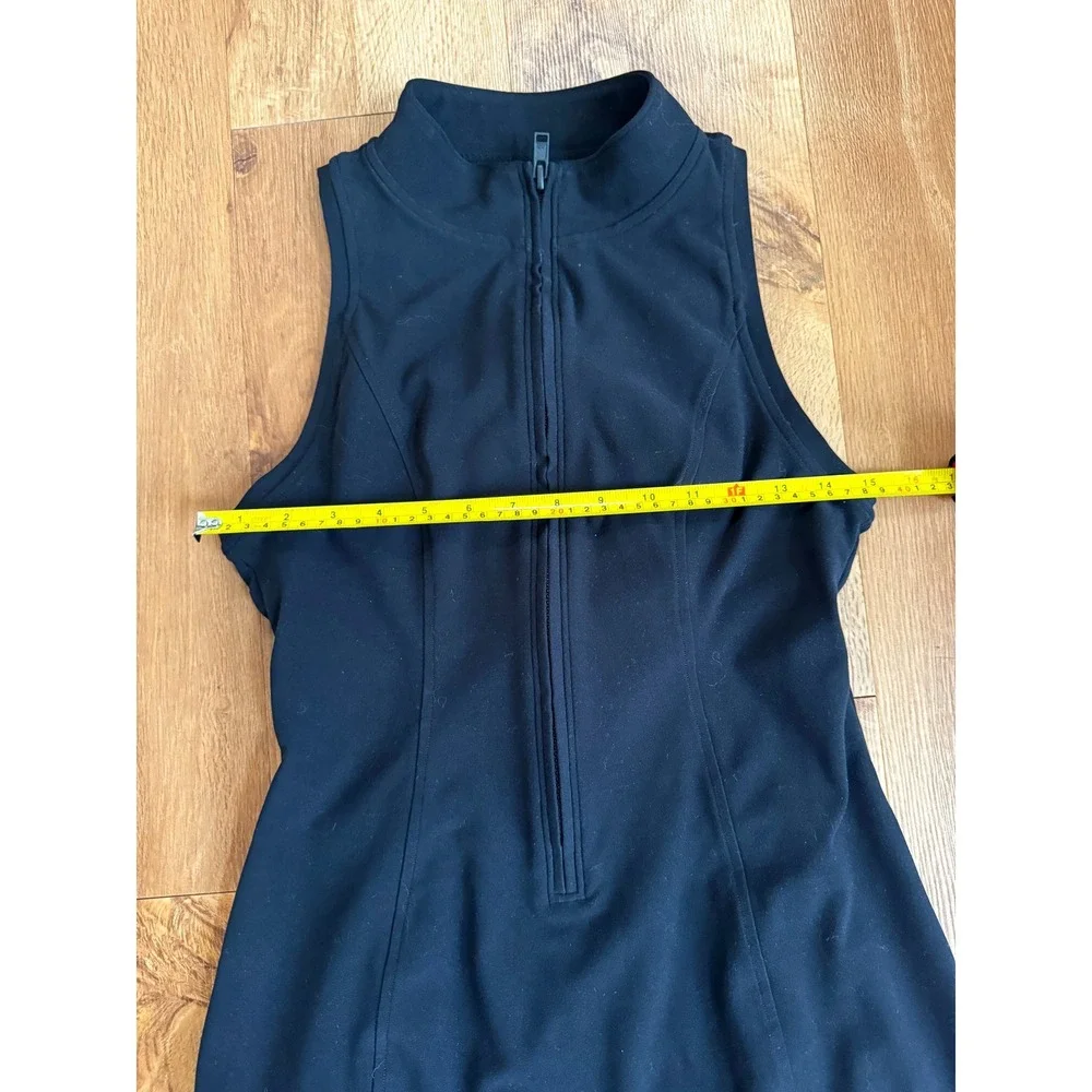 ALO Yoga W8253R Black Sleeveless Zip Back Fit Flare Dress Women's M